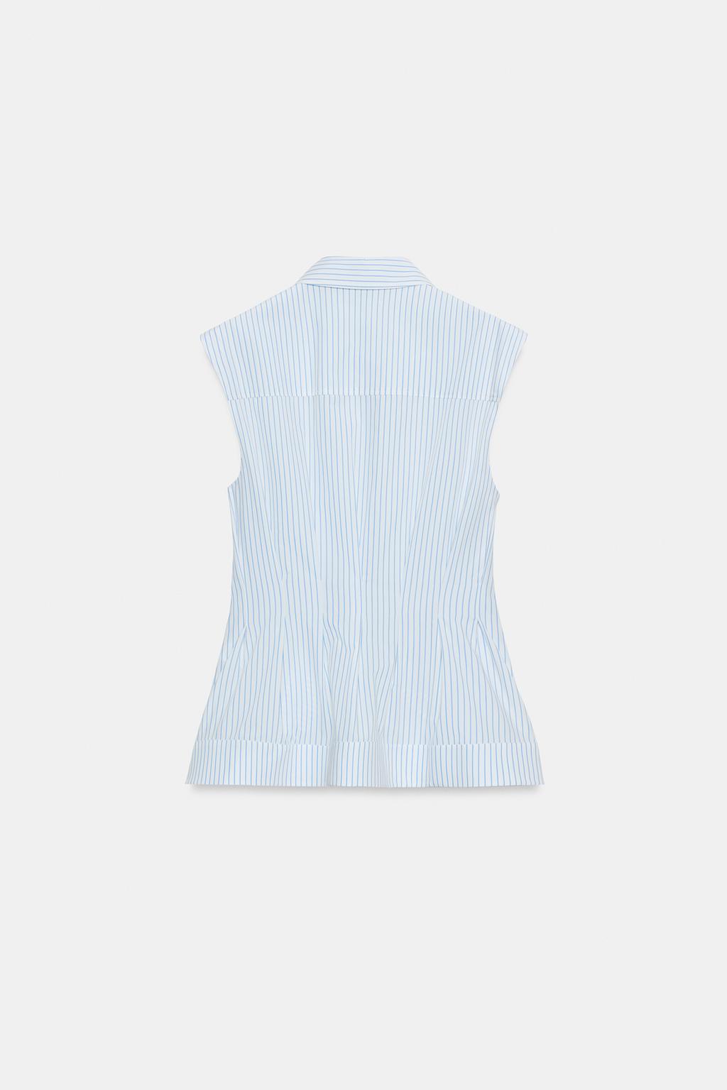 РУБАШКА СО СКЛАДКАМИ И ПРОЙМАМИ — ZW COLLECTION