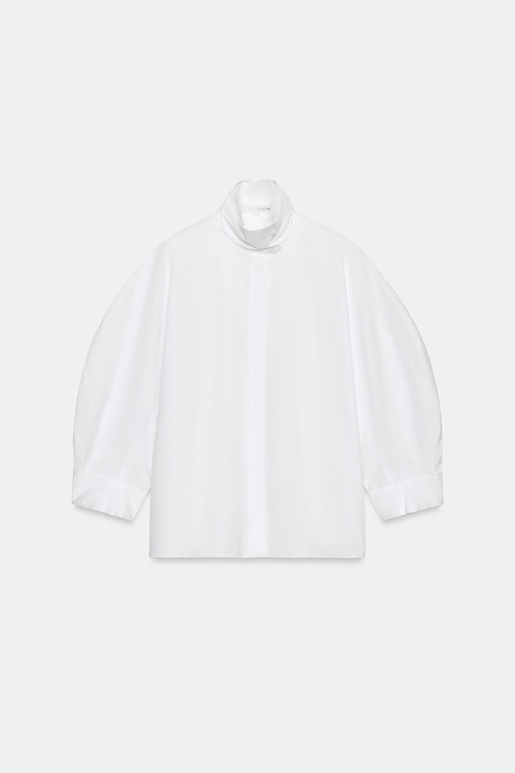 РУБАШКА С ОБЪЕМНЫМИ РУКАВАМИ ZW COLLECTION