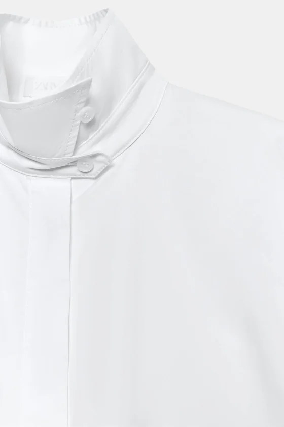 РУБАШКА С ОБЪЕМНЫМИ РУКАВАМИ коллекция Zara «ZW»