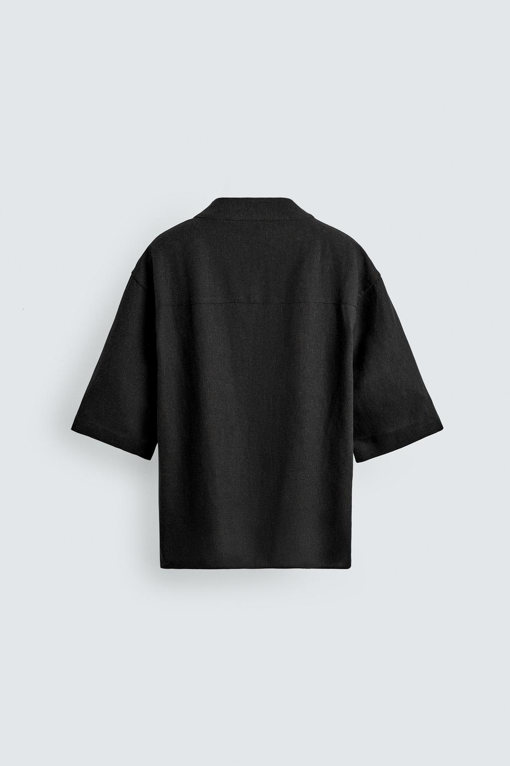 РУБАШКА RELAXED FIT ИЗ ВИСКОЗЫ И КОНОПЛИ