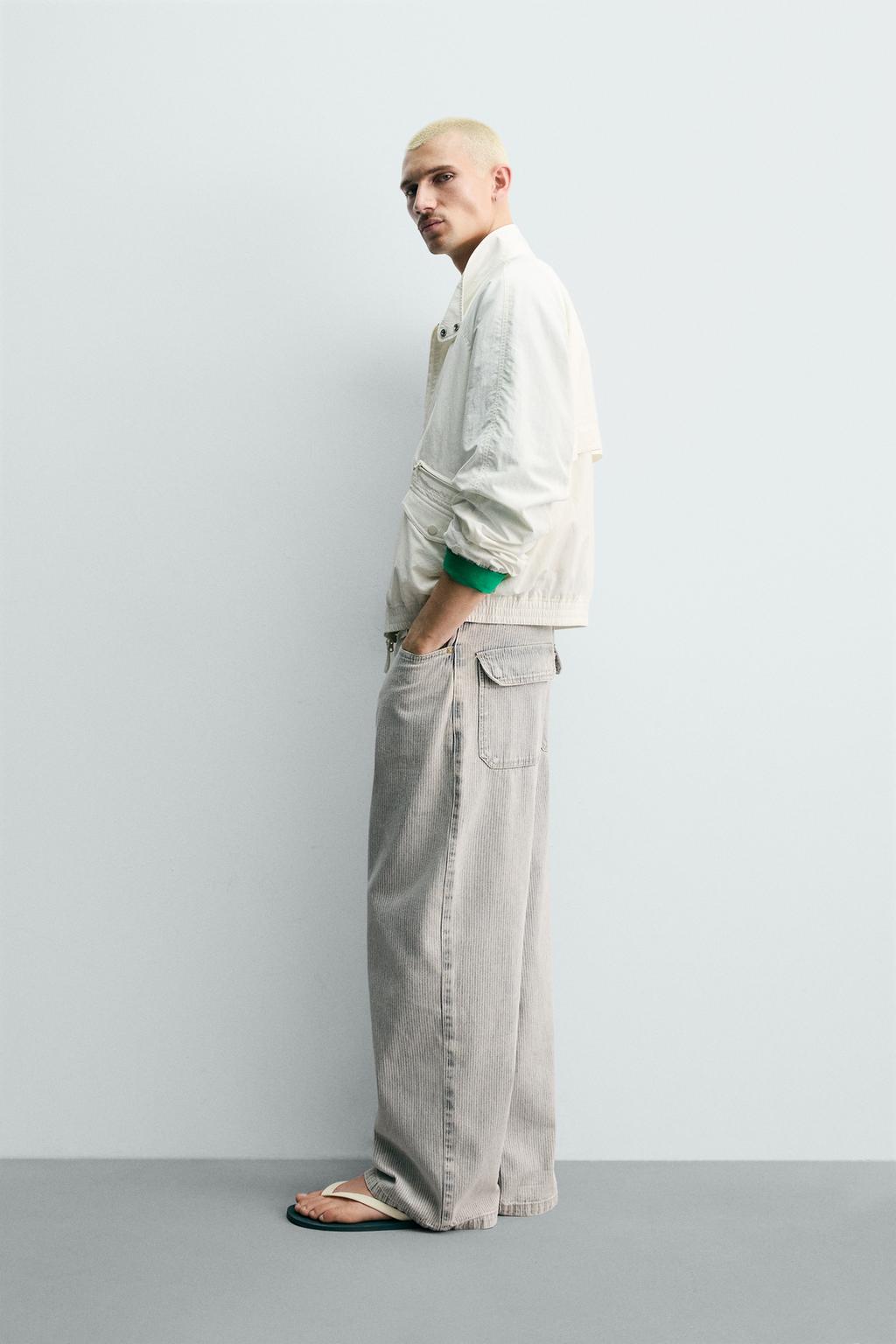 БРЮКИ RELAXED STRAIGHT FIT В ПОЛОСКУ