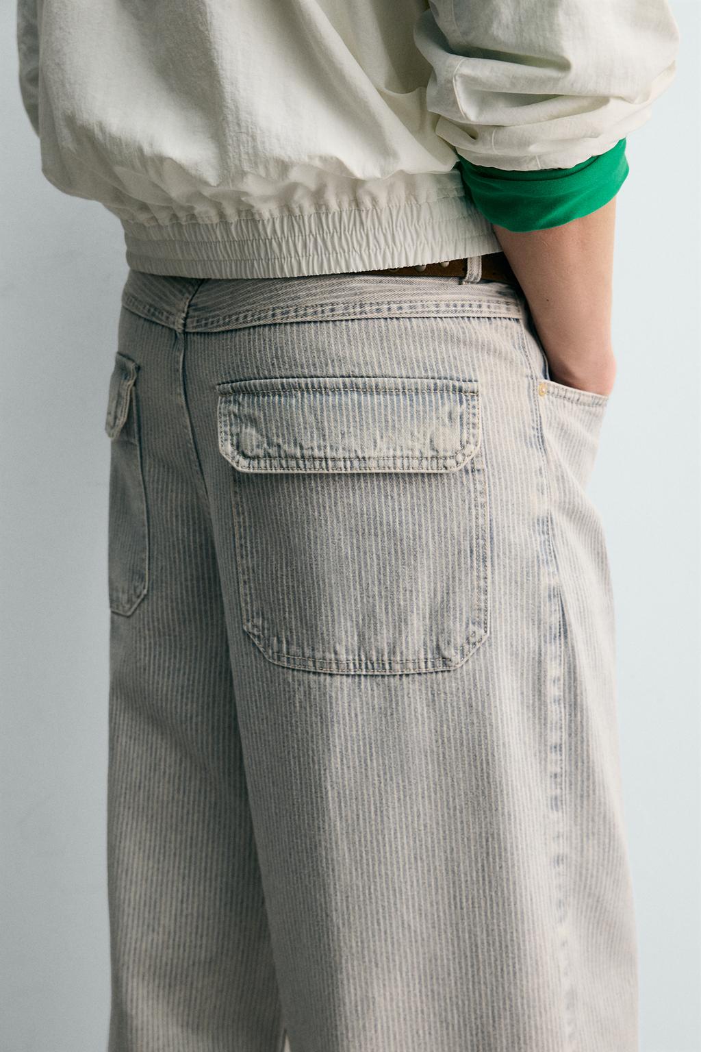 БРЮКИ RELAXED STRAIGHT FIT В ПОЛОСКУ