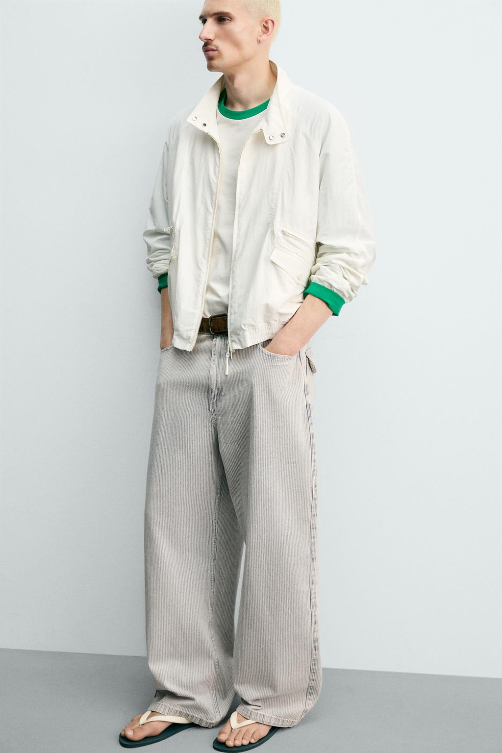 БРЮКИ RELAXED STRAIGHT FIT В ПОЛОСКУ