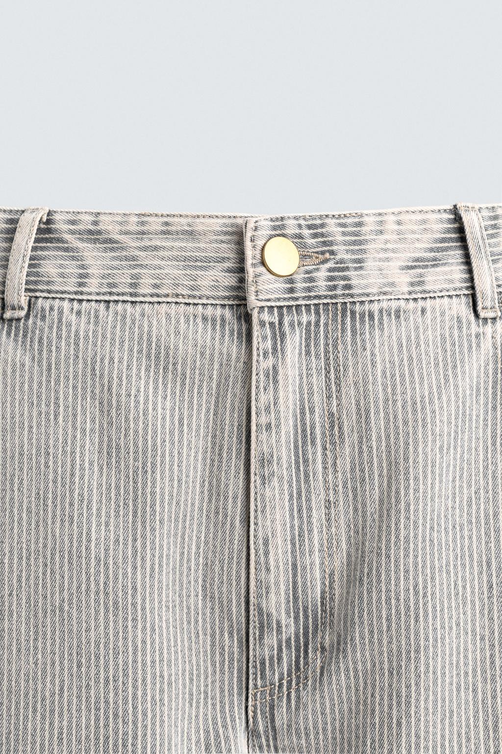 БРЮКИ RELAXED STRAIGHT FIT В ПОЛОСКУ