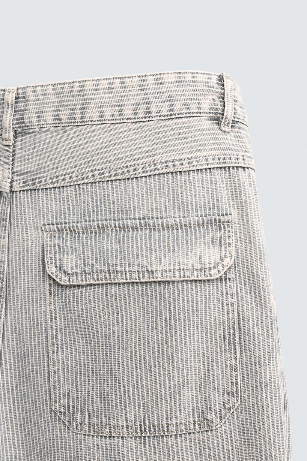 БРЮКИ RELAXED STRAIGHT FIT В ПОЛОСКУ