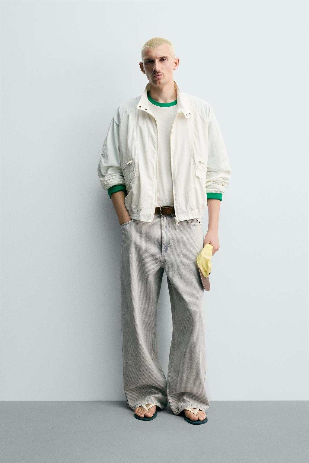 БРЮКИ RELAXED STRAIGHT FIT В ПОЛОСКУ