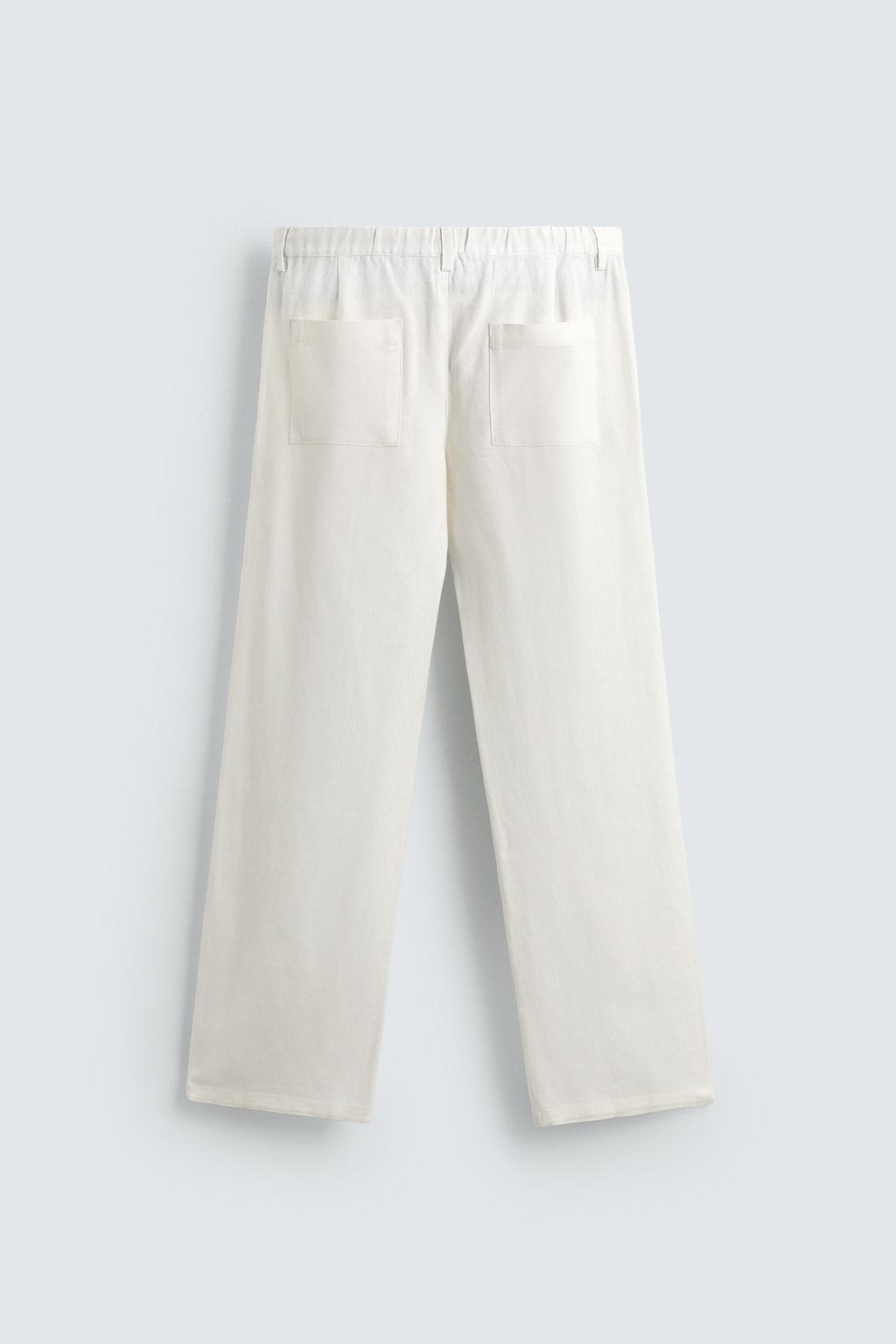 БРЮКИ RELAXED FIT ИЗ ВИСКОЗЫ И КОНОПЛИ