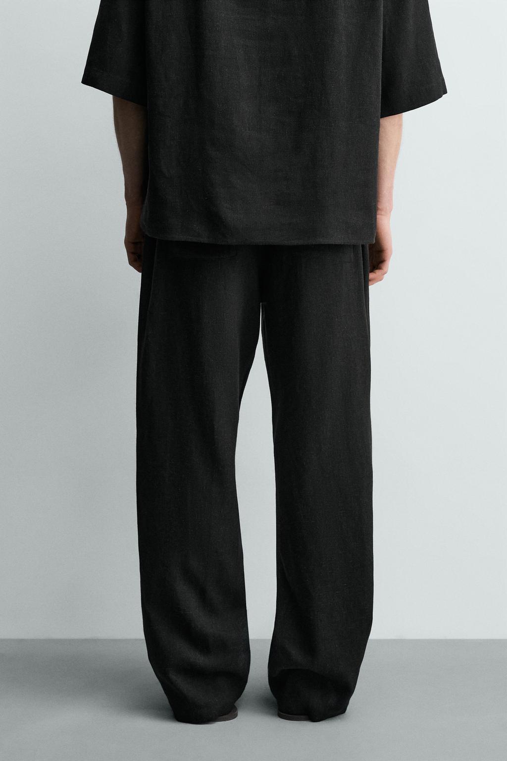 БРЮКИ RELAXED FIT ИЗ ВИСКОЗЫ И КОНОПЛИ