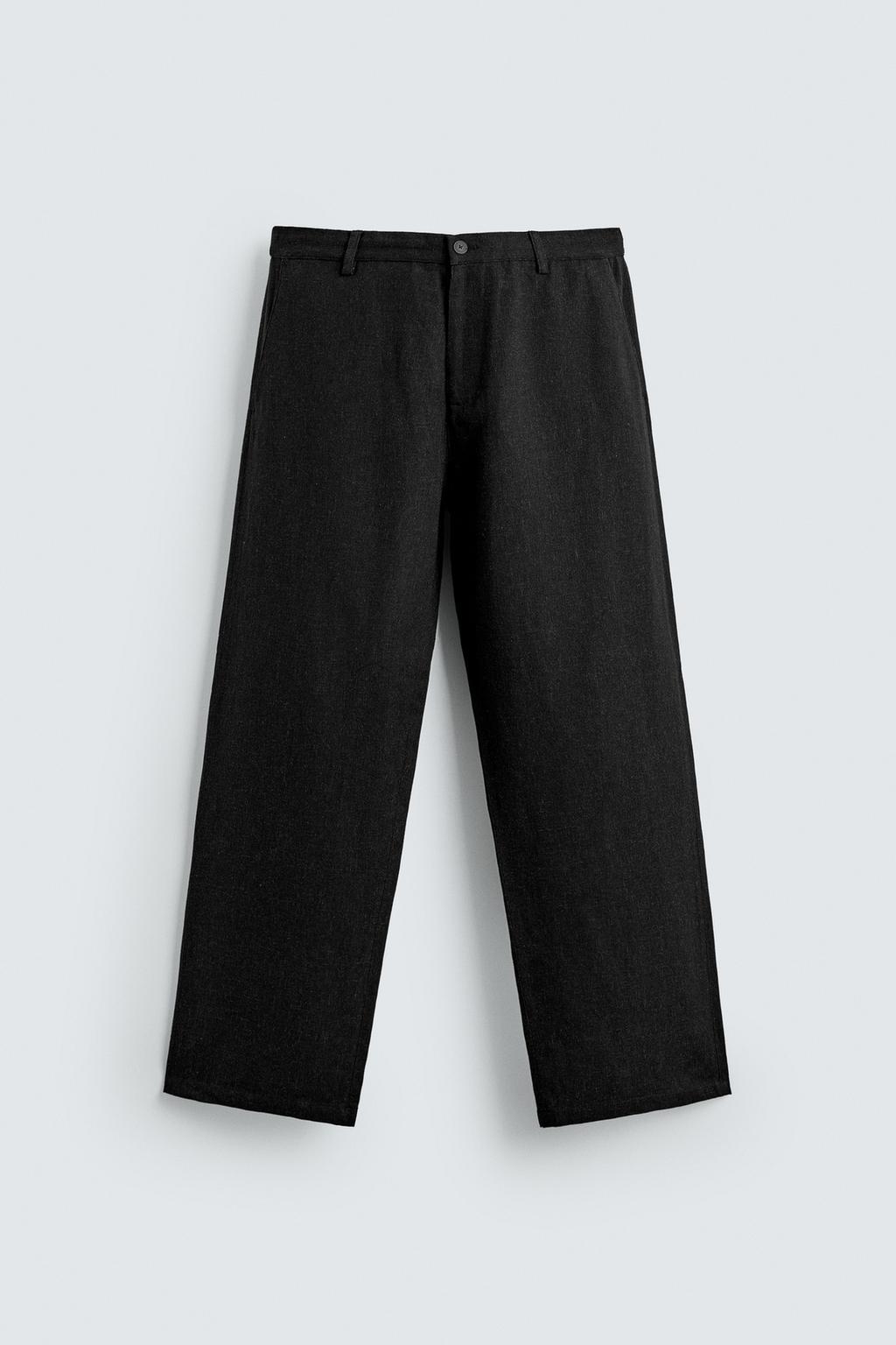 БРЮКИ RELAXED FIT ИЗ ВИСКОЗЫ И КОНОПЛИ