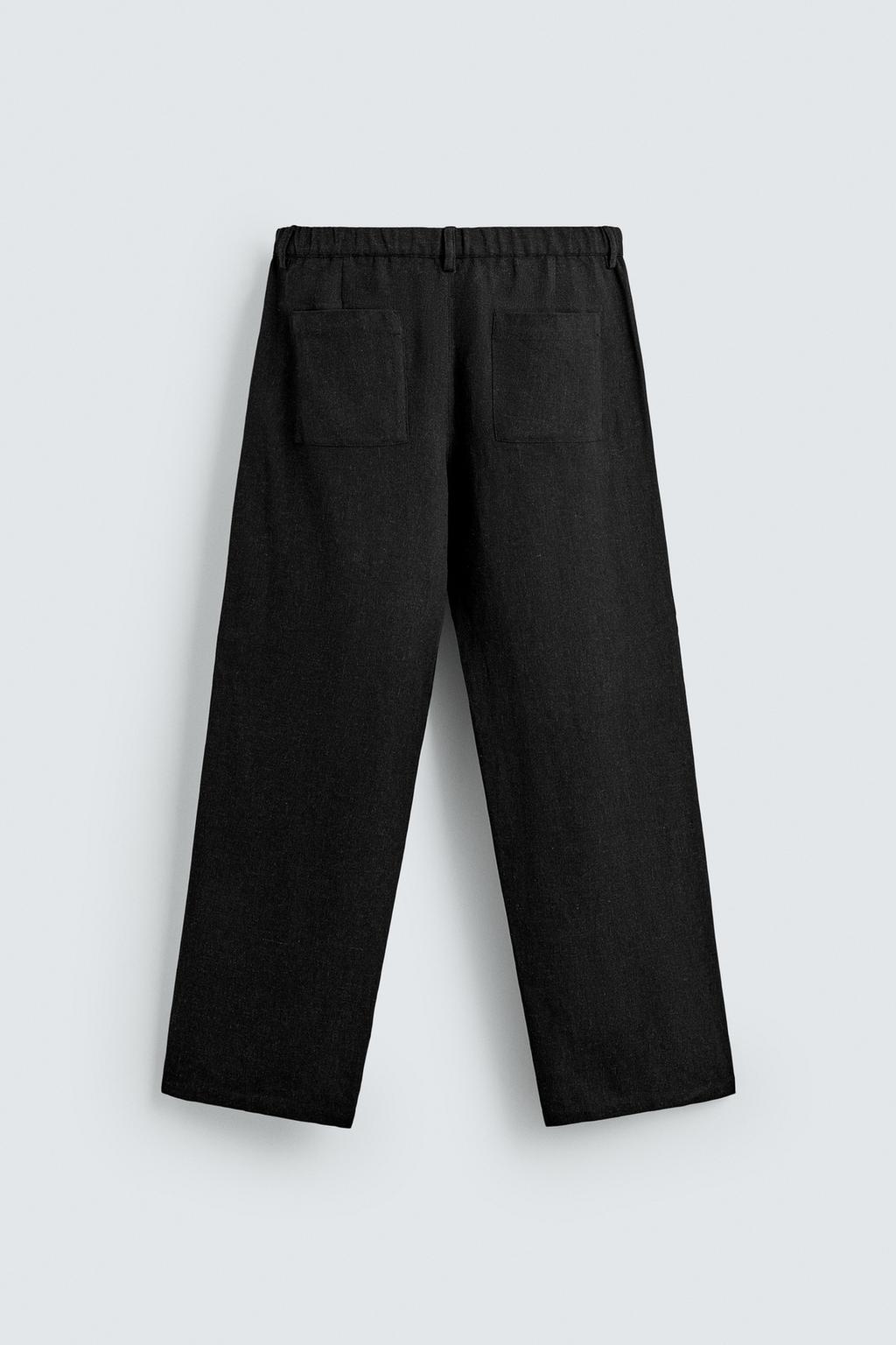 БРЮКИ RELAXED FIT ИЗ ВИСКОЗЫ И КОНОПЛИ