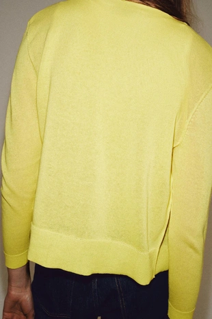 Yellow | 3519/015/300 - Zara Кардиган из тонкого трикотажа