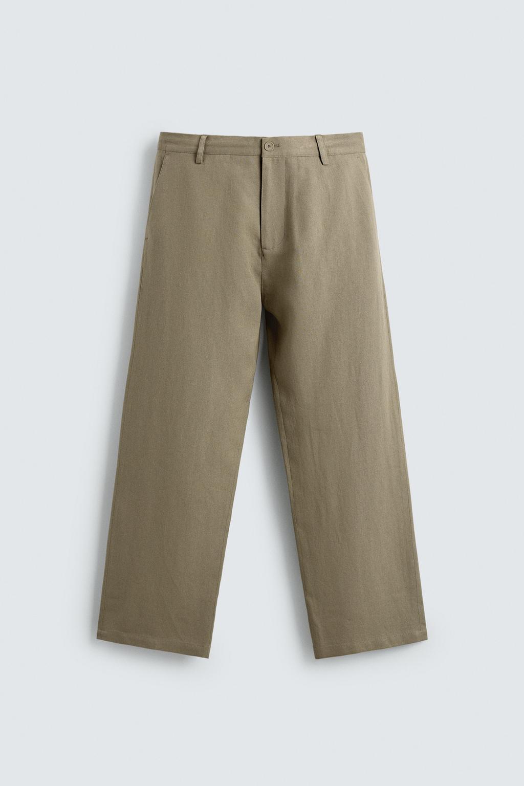 БРЮКИ RELAXED FIT ИЗ ВИСКОЗЫ И КОНОПЛИ