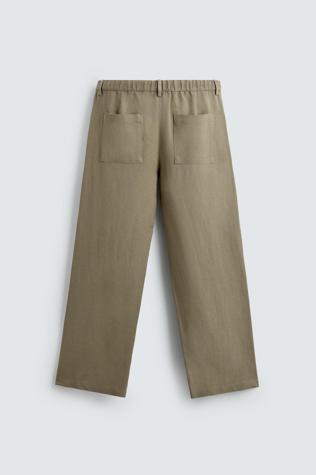 БРЮКИ RELAXED FIT ИЗ ВИСКОЗЫ И КОНОПЛИ