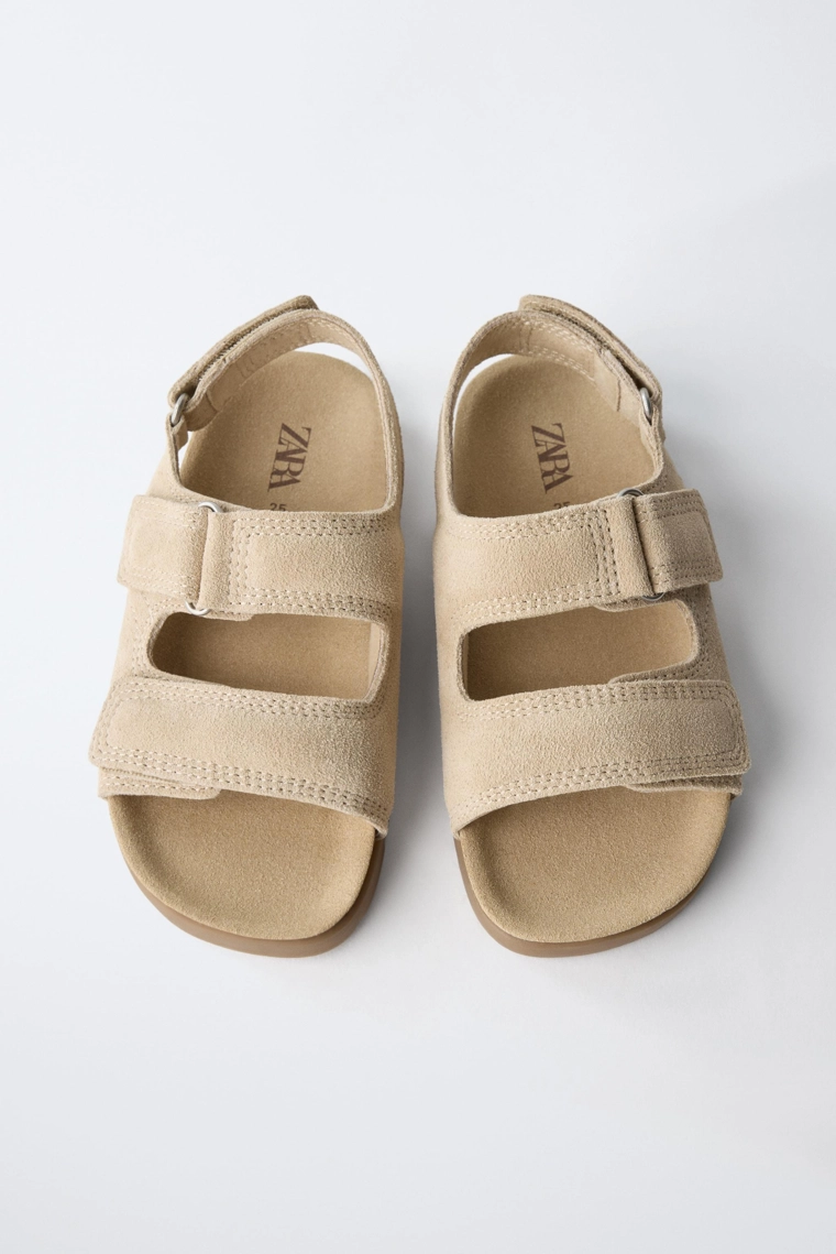 Сандалии barefoot из кожи с ремешками