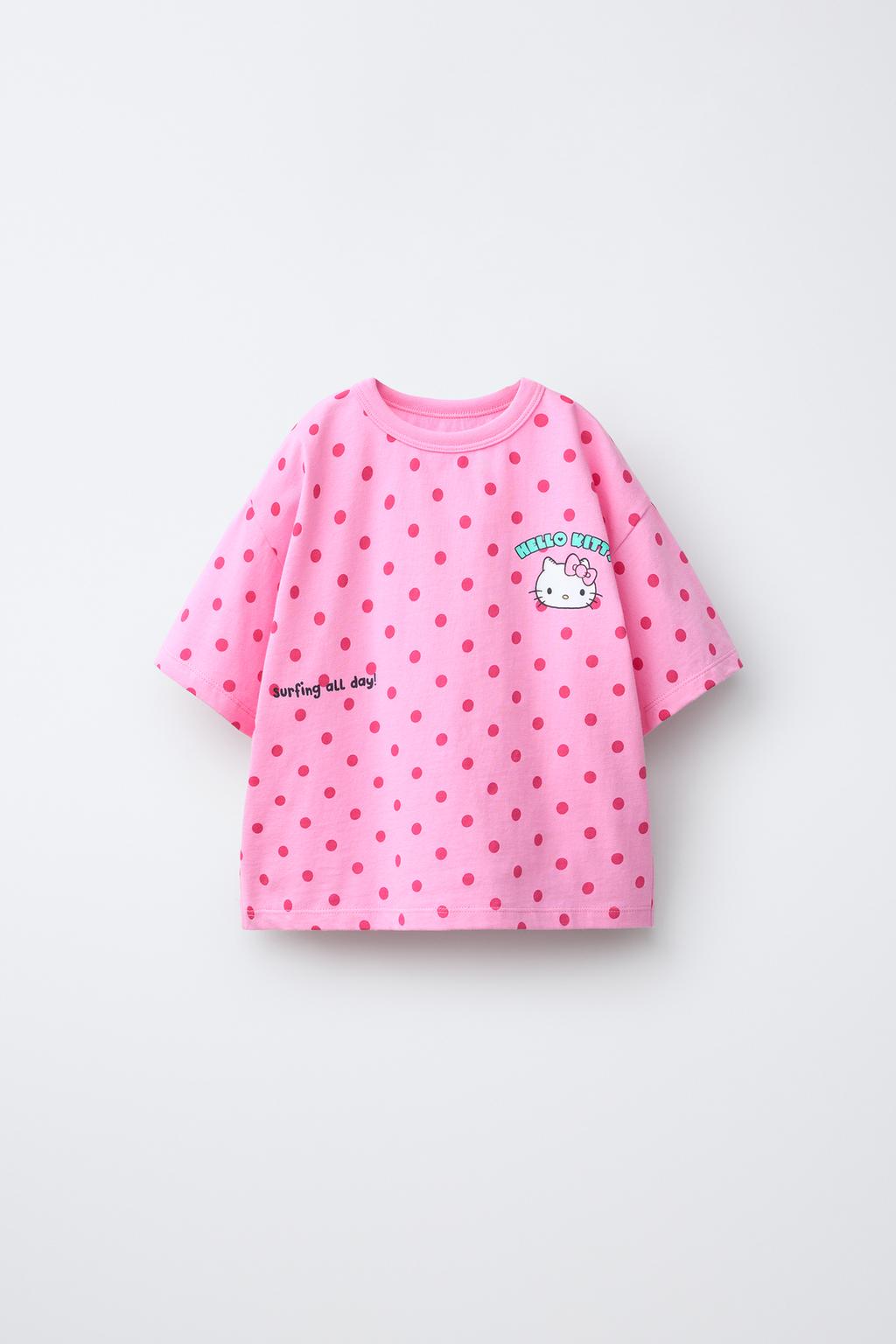 ФУТБОЛКА В ГОРОШЕК И СЕРФИНГ HELLO KITTY ©