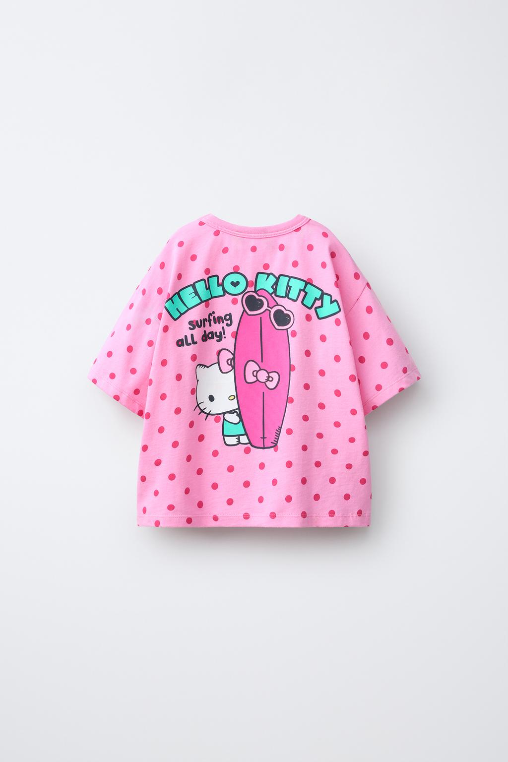 ФУТБОЛКА В ГОРОШЕК И СЕРФИНГ HELLO KITTY ©