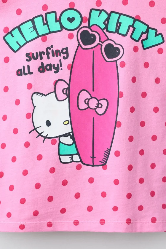 ФУТБОЛКА В ГОРОШЕК И СЕРФИНГ HELLO KITTY ©