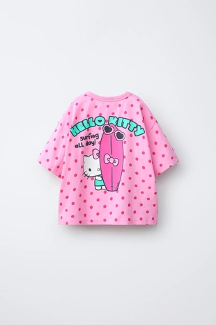 Футболка в горошек и серфинг Hello Kitty ©- Заказать в России