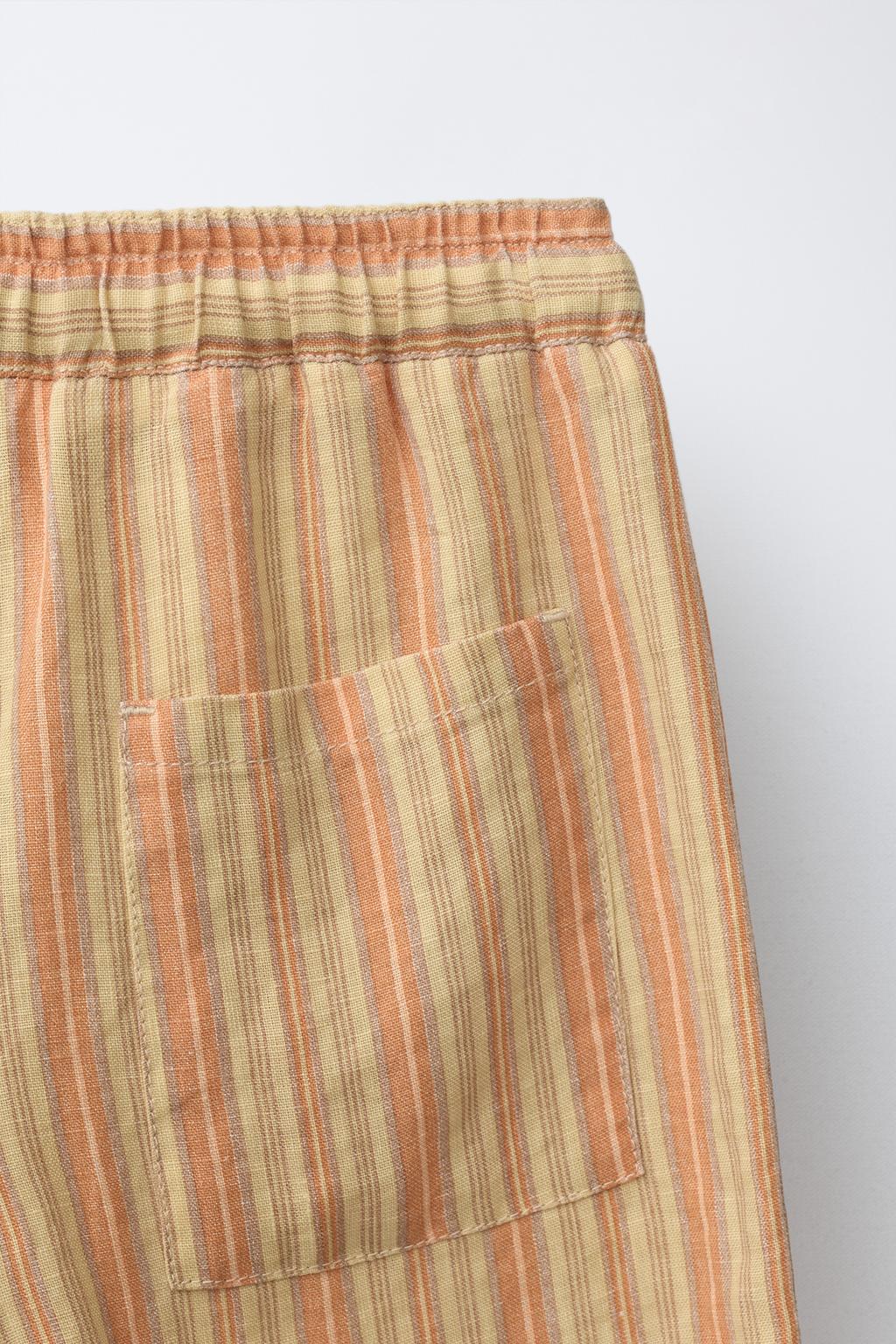БРЮКИ RELAXED FIT В ПОЛОСКУ