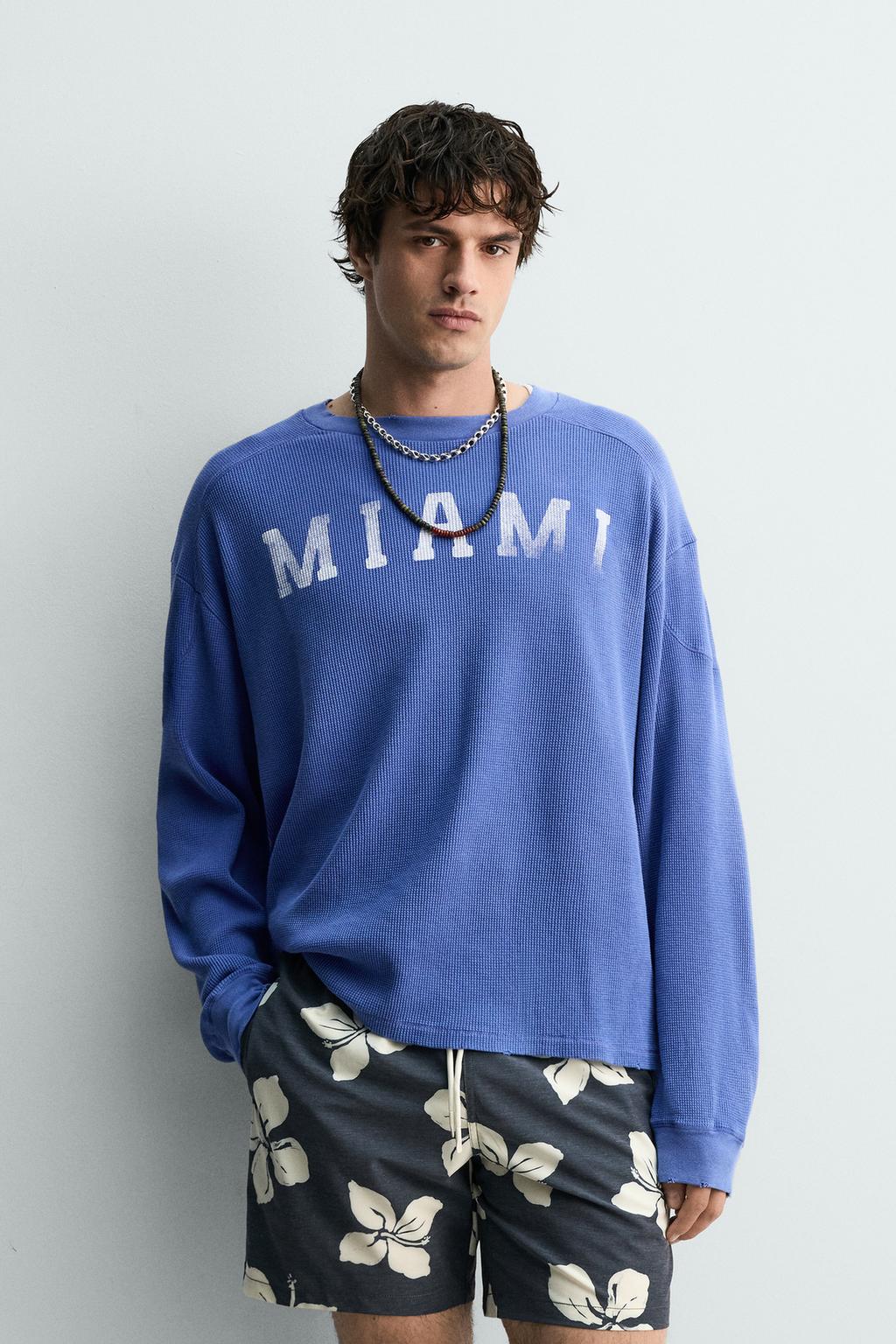 ФУТБОЛКА ВАФЕЛЬНОГО ПЕРЕПЛЕТЕНИЯ MIAMI