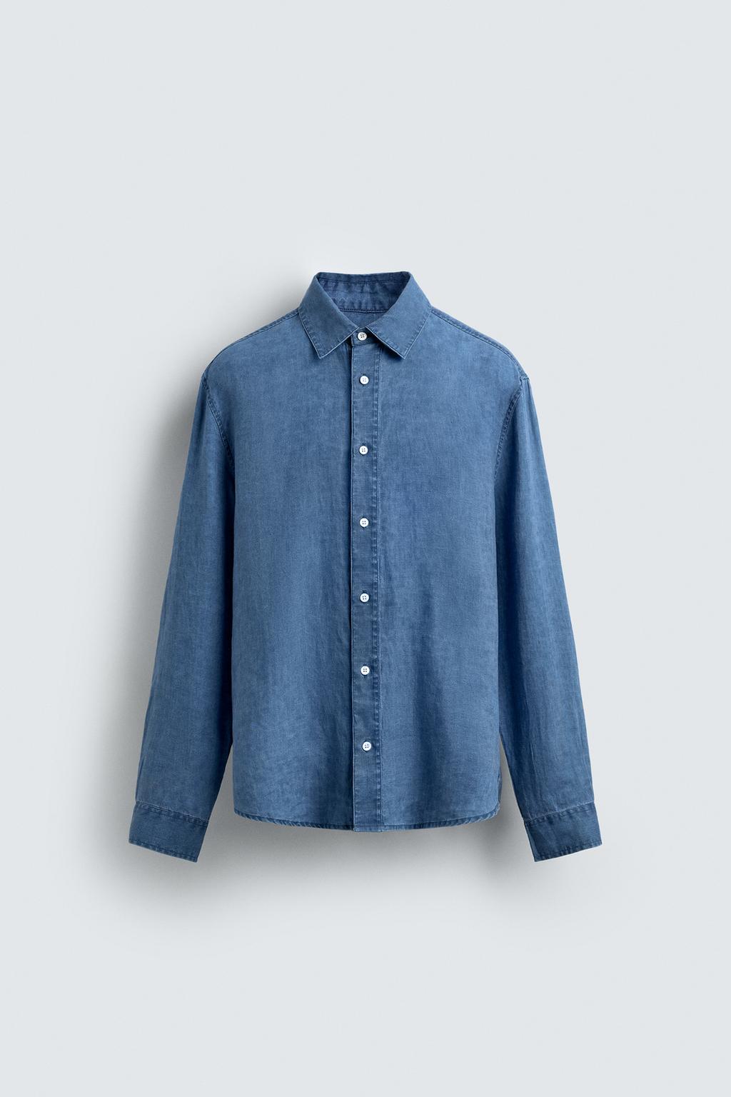 РУБАШКА REGULAR FIT ИЗ 100% ЛЬНА