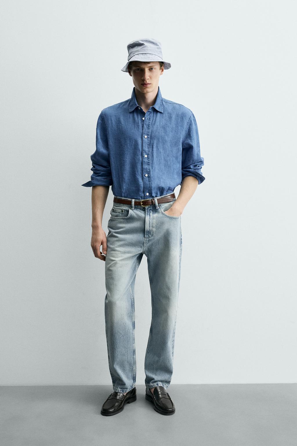 РУБАШКА REGULAR FIT ИЗ 100% ЛЬНА
