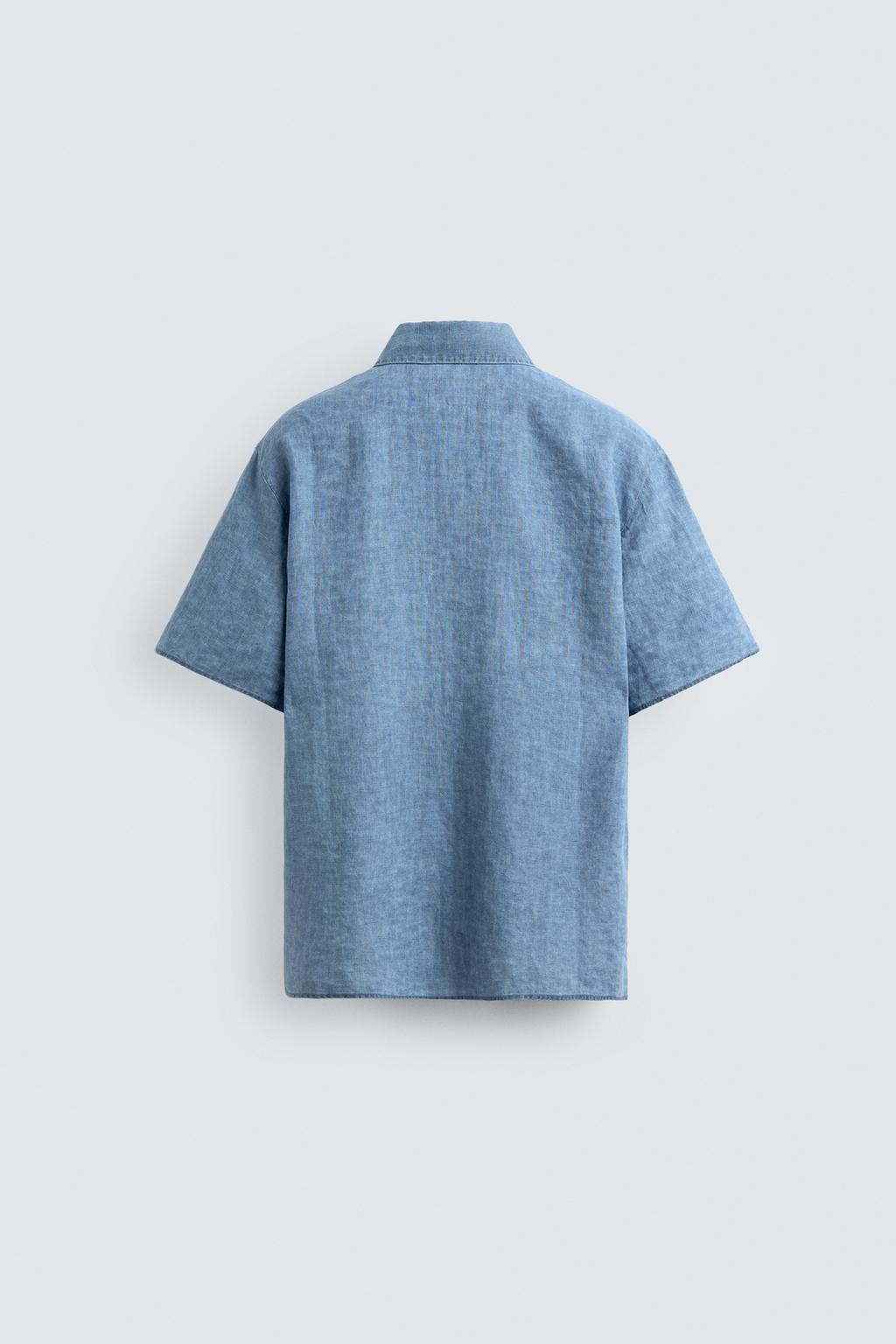 РУБАШКА RELAXED FIT ИЗ 100% ЛЬНА