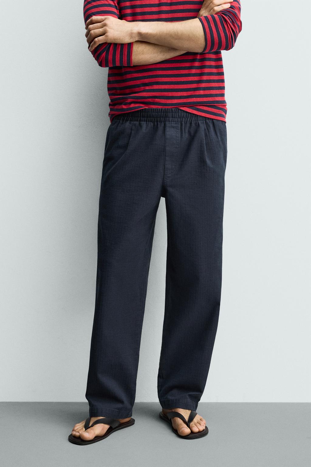 БРЮКИ RELAXED FIT В ЕЛОЧКУ