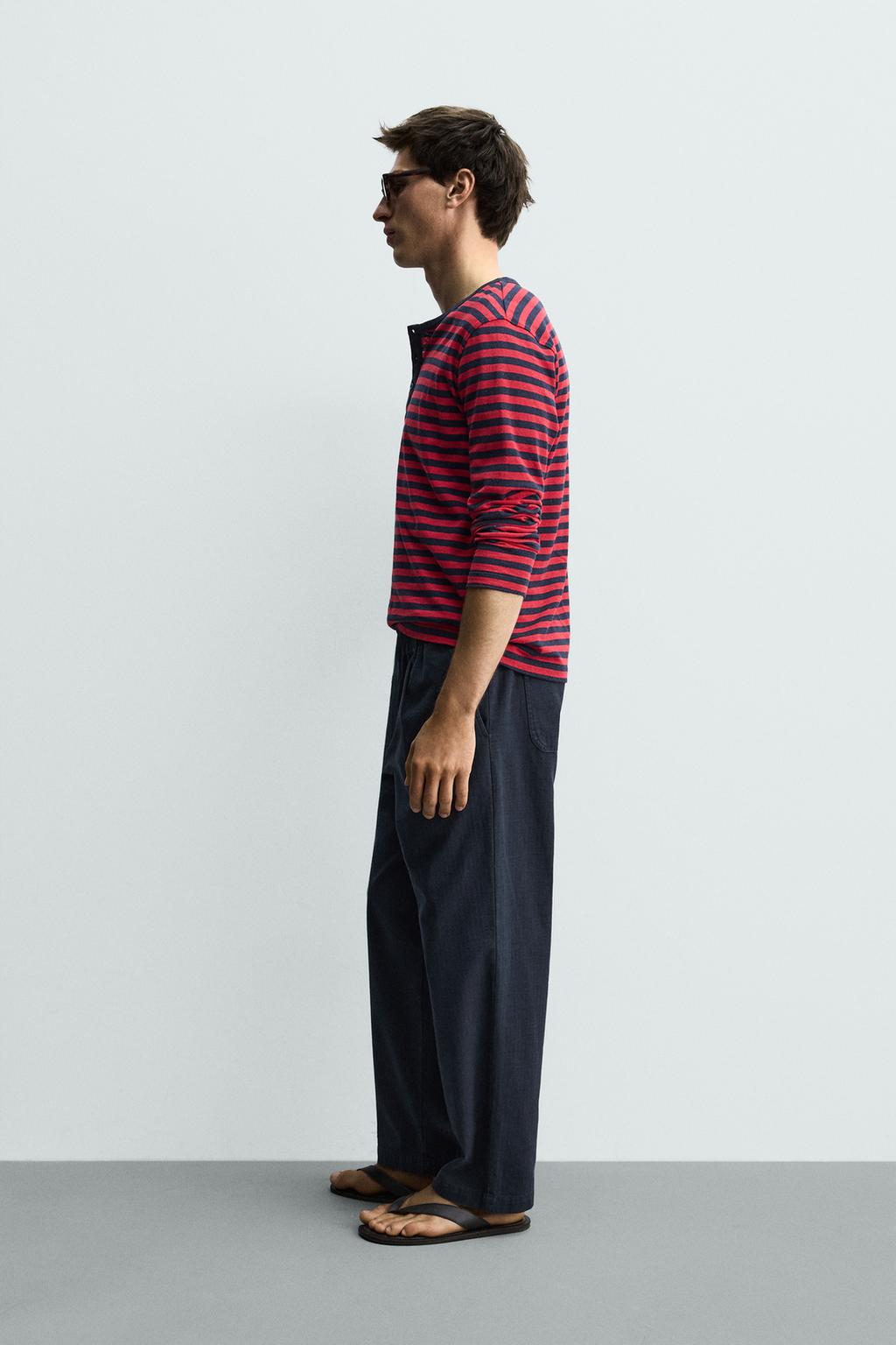БРЮКИ RELAXED FIT В ЕЛОЧКУ