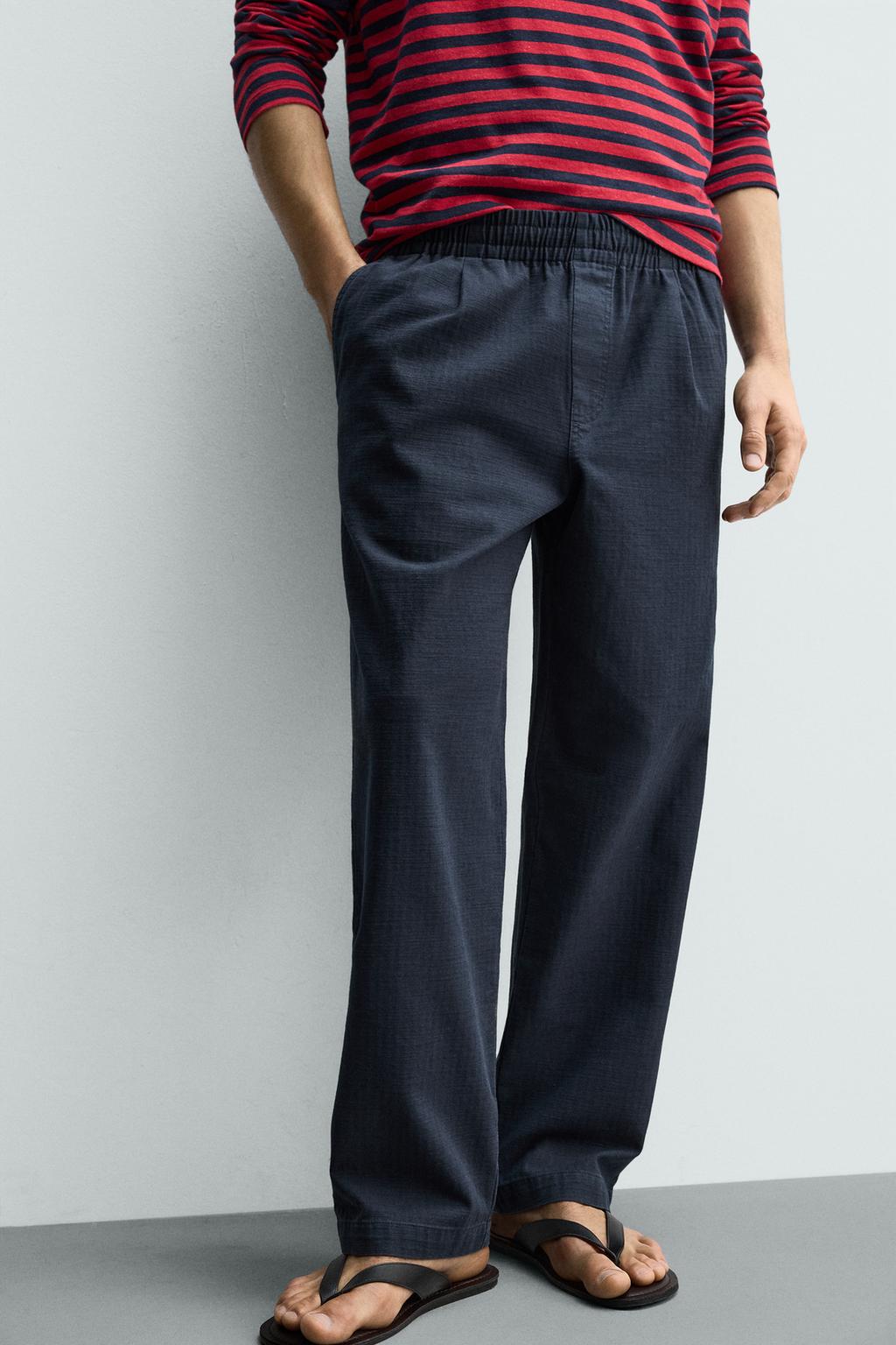 БРЮКИ RELAXED FIT В ЕЛОЧКУ