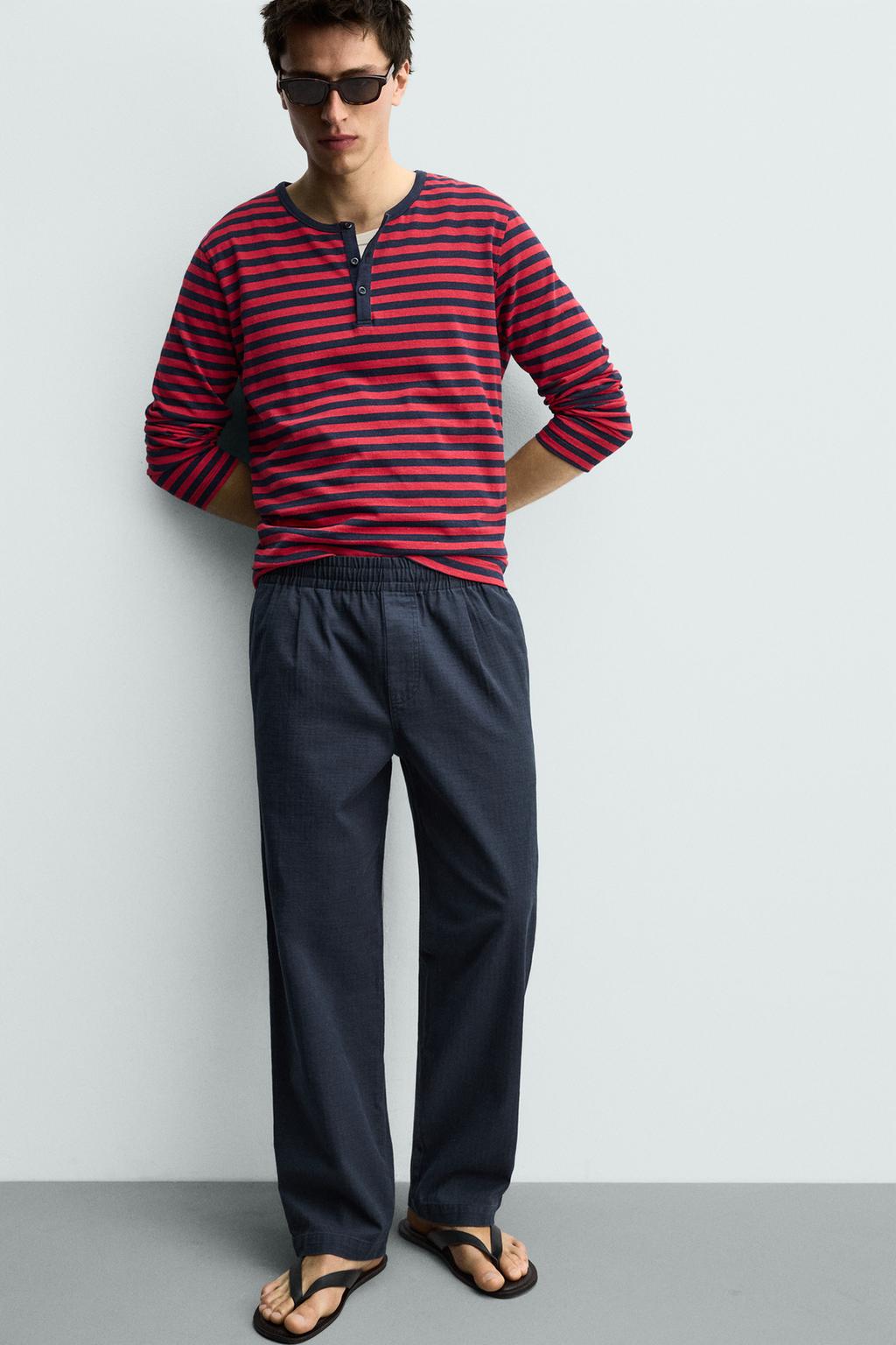 БРЮКИ RELAXED FIT В ЕЛОЧКУ