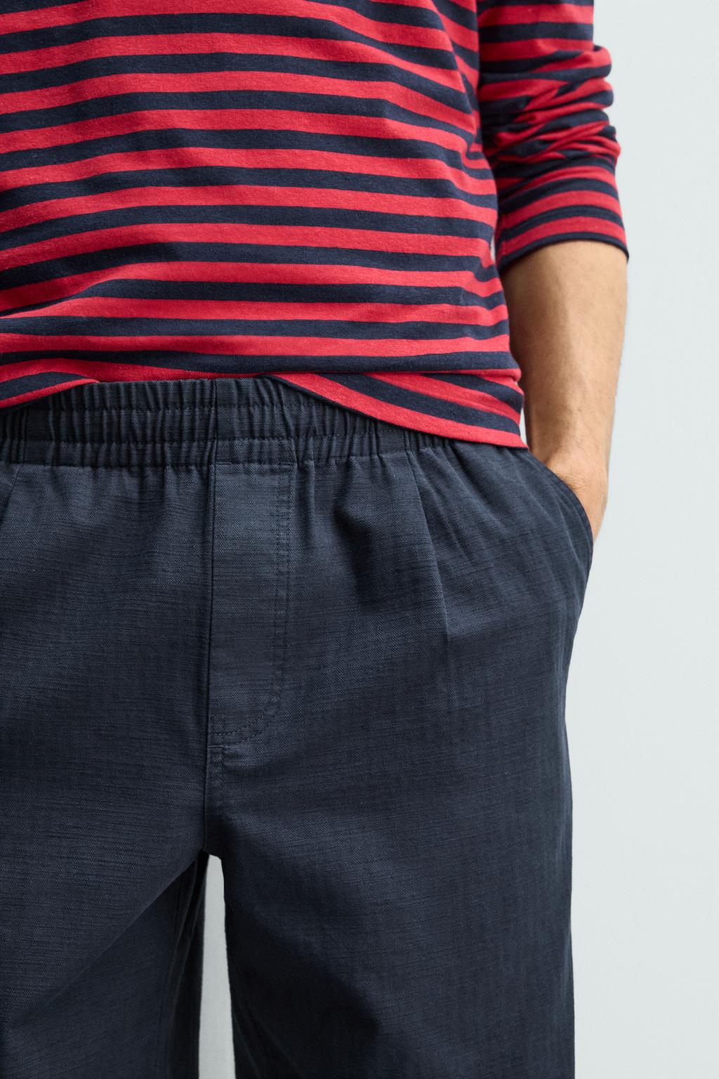 БРЮКИ RELAXED FIT В ЕЛОЧКУ