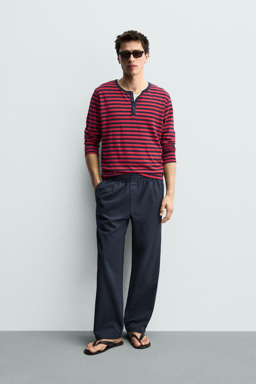 БРЮКИ RELAXED FIT В ЕЛОЧКУ