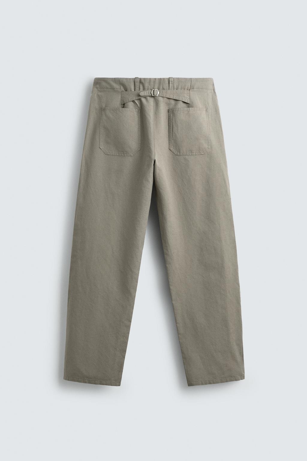 БРЮКИ RELAXED FIT С ХЛЯСТИКОМ