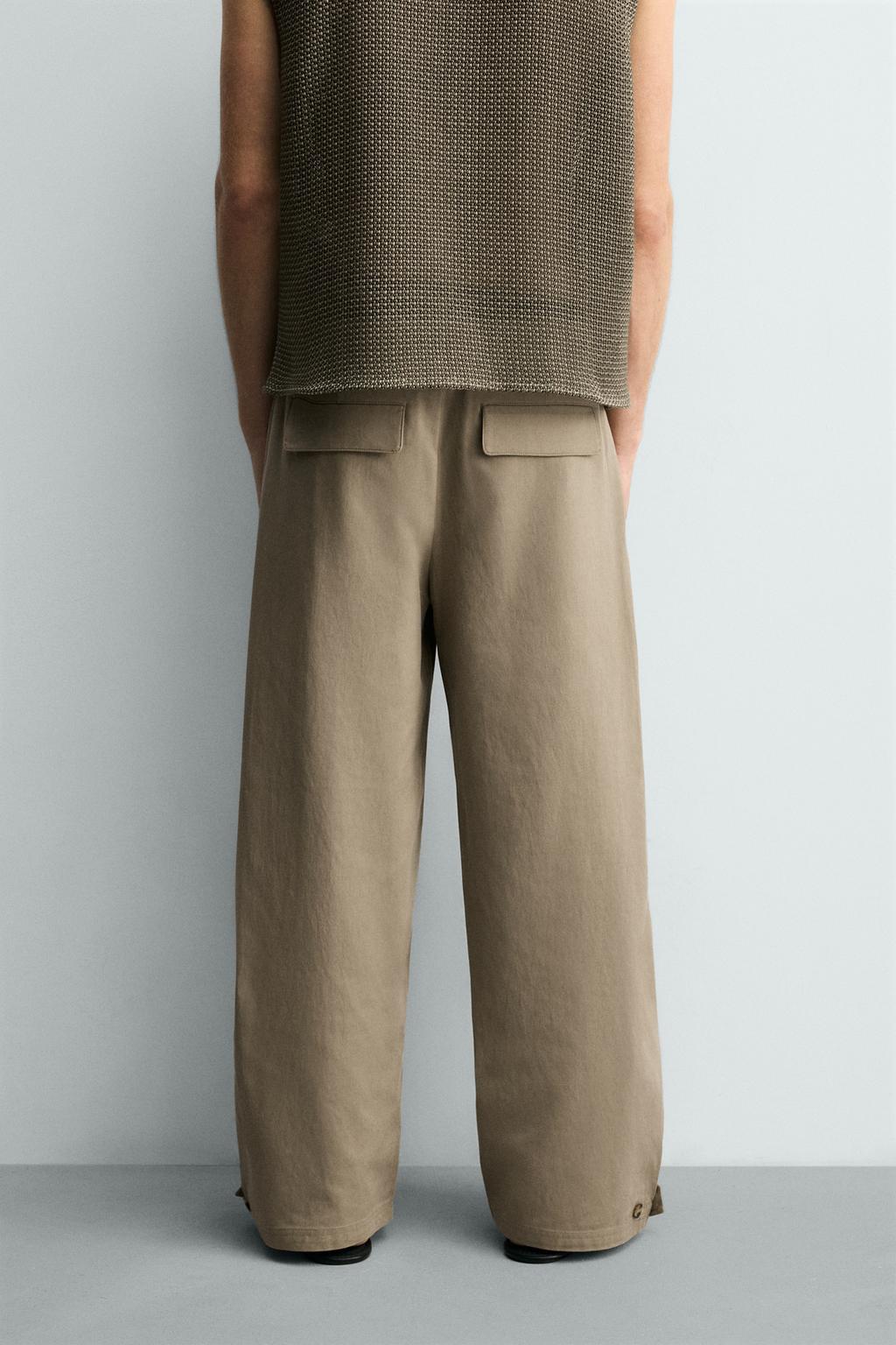 БРЮКИ RELAXED FIT С РЕГУЛИРУЕМЫМ НИЗОМ