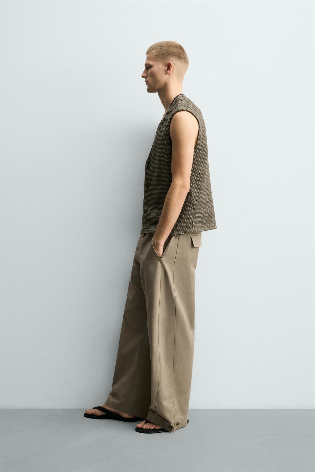 БРЮКИ RELAXED FIT С РЕГУЛИРУЕМЫМ НИЗОМ