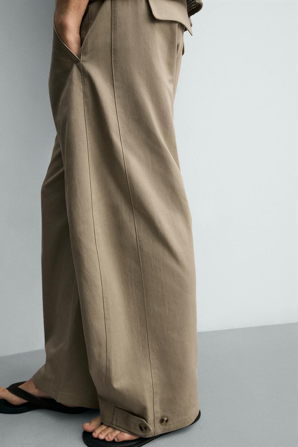 БРЮКИ RELAXED FIT С РЕГУЛИРУЕМЫМ НИЗОМ