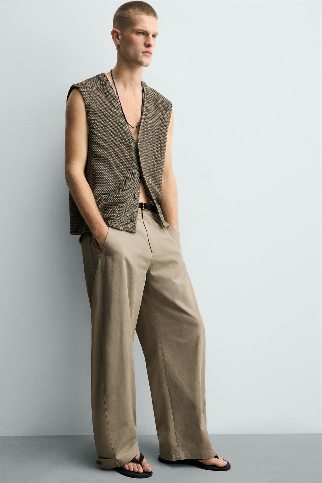 БРЮКИ RELAXED FIT С РЕГУЛИРУЕМЫМ НИЗОМ