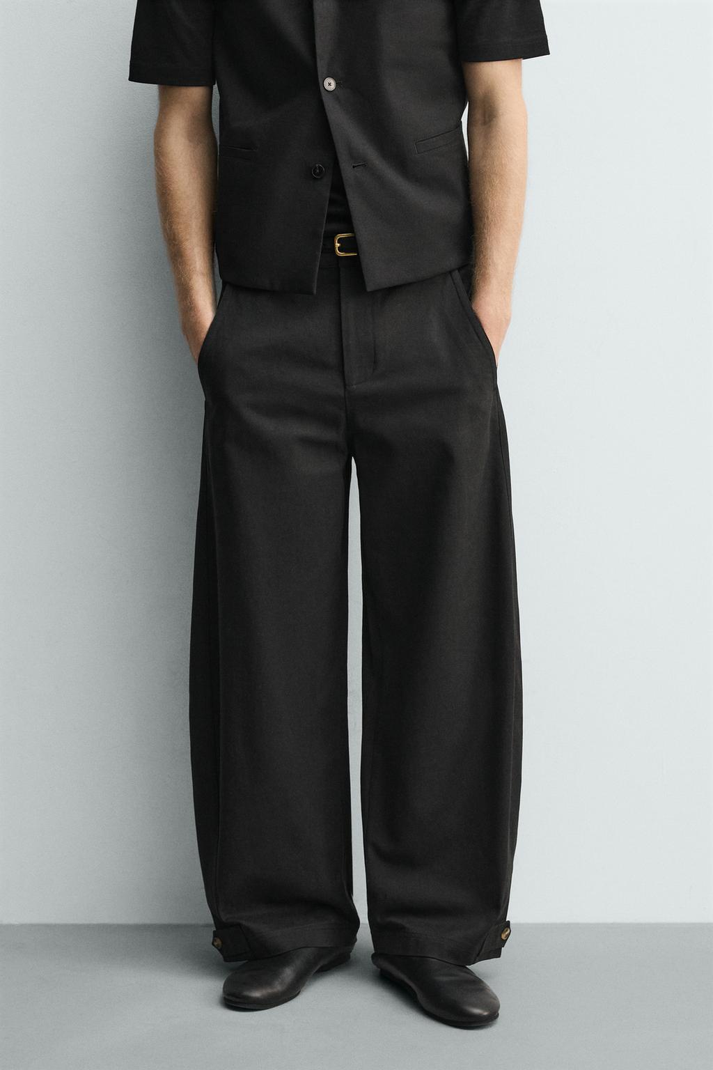 БРЮКИ RELAXED FIT С РЕГУЛИРУЕМЫМ НИЗОМ
