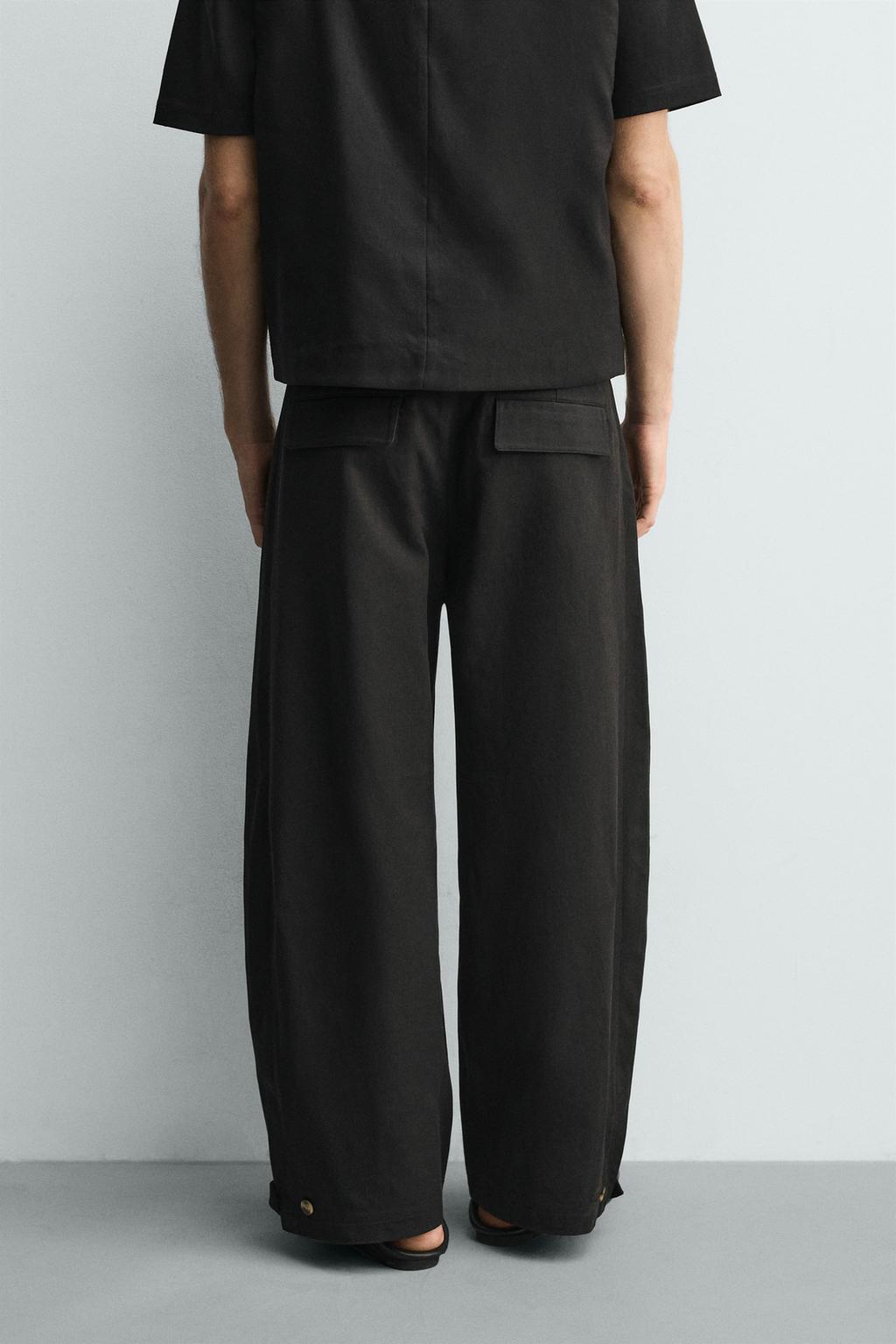 БРЮКИ RELAXED FIT С РЕГУЛИРУЕМЫМ НИЗОМ