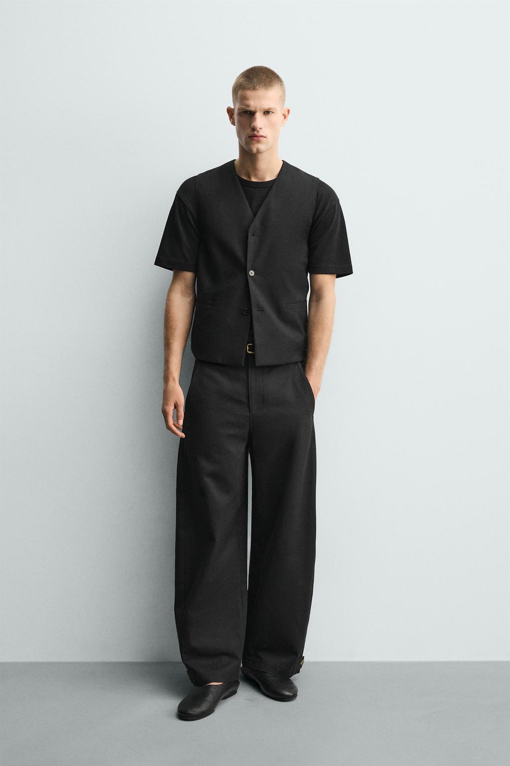 БРЮКИ RELAXED FIT С РЕГУЛИРУЕМЫМ НИЗОМ