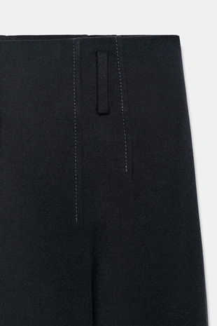 Брюки из шерсти с высокой посадкой — коллекция Zara «Zw»- Заказать в России