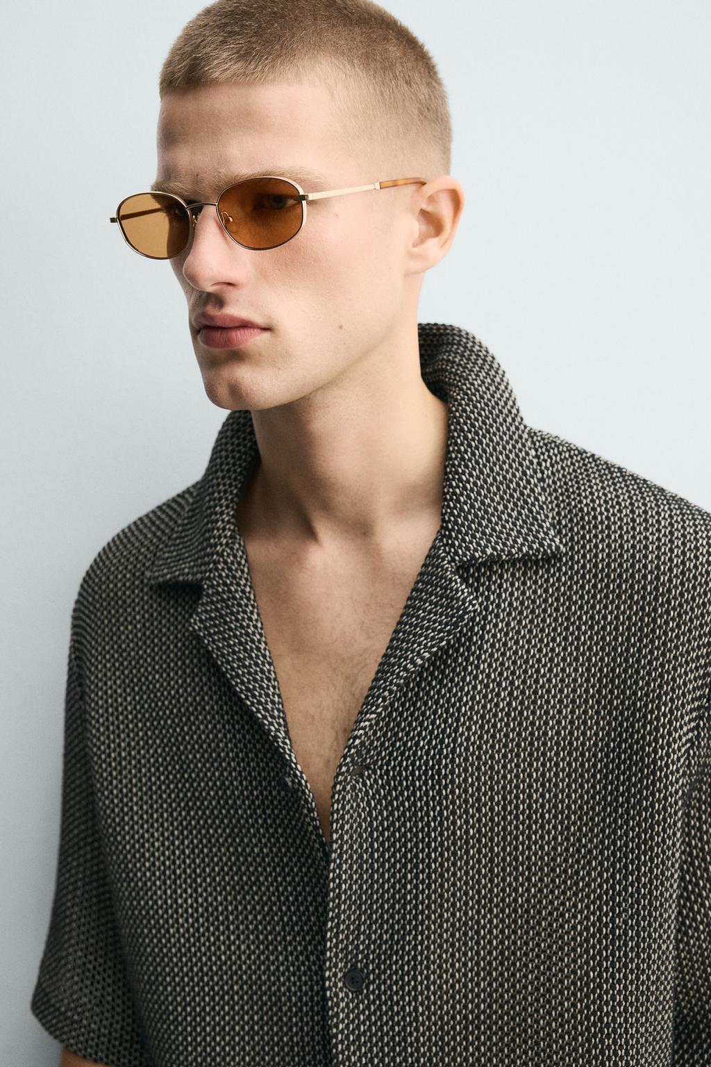 РУБАШКА RELAXED FIT ИЗ РЕЛЬЕФНОЙ ТКАНИ