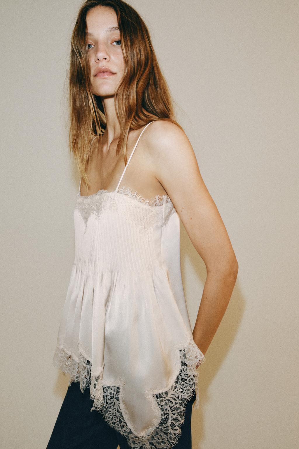 ТОП В БЕЛЬЕВОМ СТИЛЕ С КРУЖЕВОМ — ZW COLLECTION