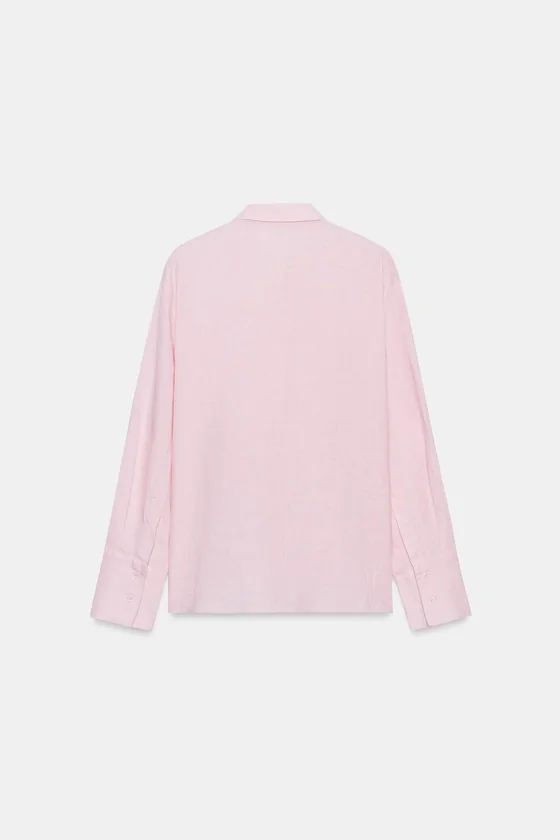 РУБАШКА ИЗ 100% ЛЬНА — коллекция Zara «ZW»