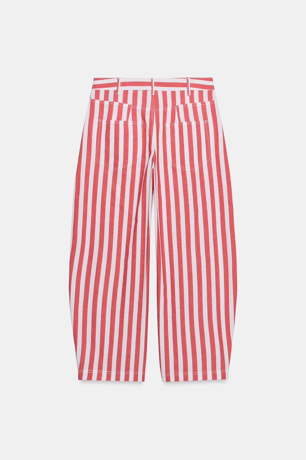 ЗАУЖЕННЫЕ ДЖИНСЫ В ПОЛОСКУ — ZW COLLECTION