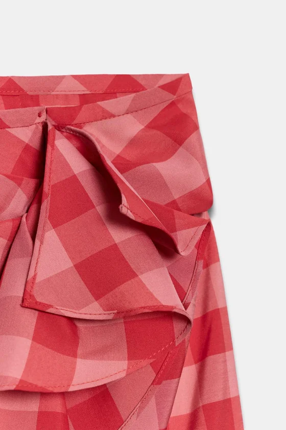 ЮБКА МИДИ С ВОЛАНАМИ — коллекция Zara «ZW»