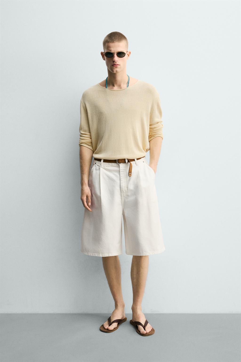 ШОРТЫ RELAXED FIT СО СКЛАДКАМИ