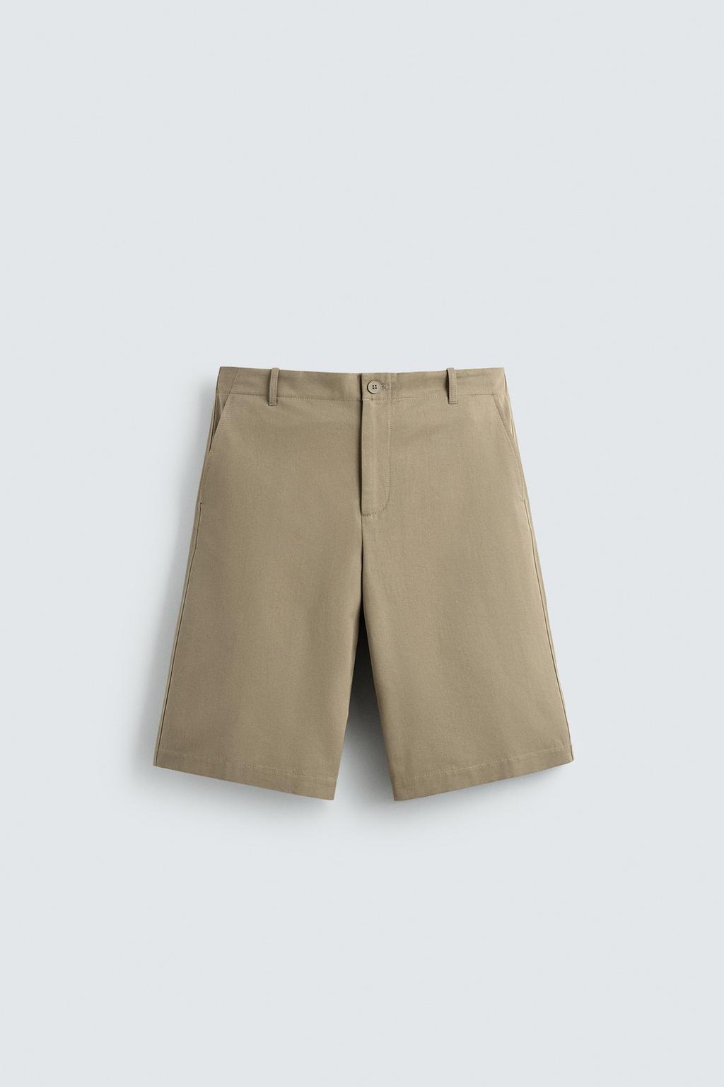 ШОРТЫ RELAXED FIT ИЗ ХЛОПКА И ЛЬНА