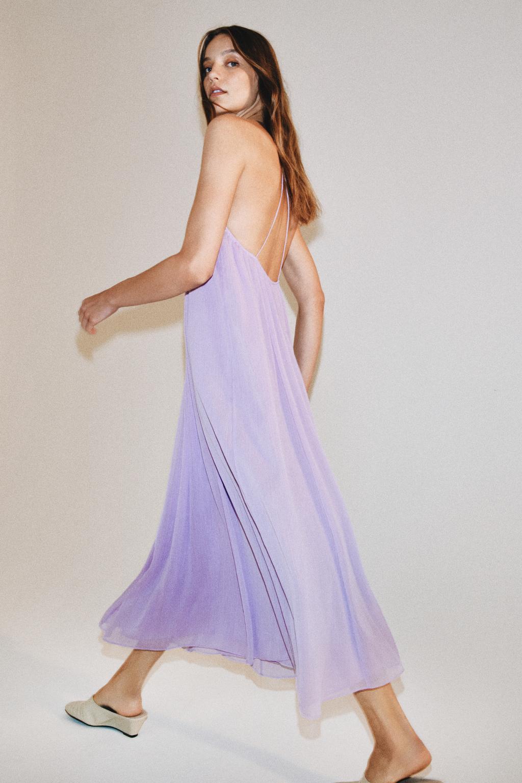 ДЛИННОЕ ПЛАТЬЕ НА БРЕТЕЛЯХ — ZW COLLECTION
